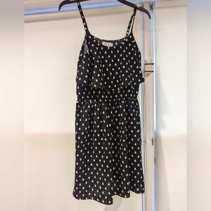 X Elle Polka Dot Dress Size S Black And White
